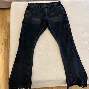 Distressed Black Jeans